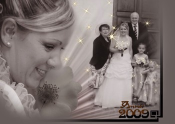  13 juin 2009, mariage d'Alexandrine BONNAFFOUX, fille  de Jean-Joseph & Marie-Ange BONNAFFOUX.  