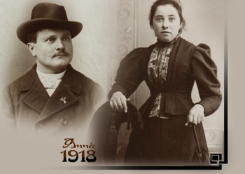  Joseph BONNAFFOUX et son épouse Philippine, 2e génération. 